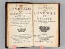 Les Satyres de Juvénal et de Perse, avec des Remarques, en Latin & en François [ Exemplaire de l'abbé Jacques Boileau, frère de Nicolas ...