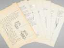 Voûtes romanes et gothiques [ Dossier manuscrit d'un élève architecte de 2e classe de l'ERAB (Ecole Régionale d'Architecture de Bordeaux) en 1962 ]. ...