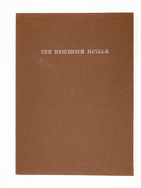Une Résidence Royale [ Château de Versailles - Dossier manuscrit d'un élève architecte de 2e classe de l'ERAB (Ecole Régionale d'Architecture de Bordeaux) en 1962 ]