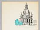 Une Eglise baroque [ Frauenkirche à Dresde - Dossier manuscrit d'un élève architecte de 2e classe de l'ERAB (Ecole Régionale d'Architecture de ...