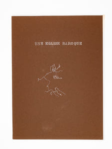 Une Eglise baroque [ Frauenkirche à Dresde - Dossier manuscrit d'un élève architecte de 2e classe de l'ERAB (Ecole Régionale d'Architecture de Bordeaux) en 1962 ]