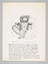Les places de Rome [ Place du Capitole - Place Navone - Place du Peuple - Dossier manuscrit d'un élève architecte de 2e classe de l'ERAB (Ecole Régionale d'Architecture de Bordeaux) en 1962 ]