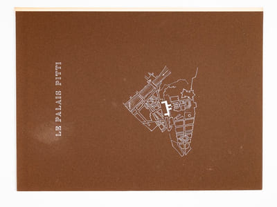 Le Palais Pitti [ Florence - Dossier manuscrit d'un élève architecte de 2e classe de l'ERAB (Ecole Régionale d'Architecture de Bordeaux) en 1962 ]
