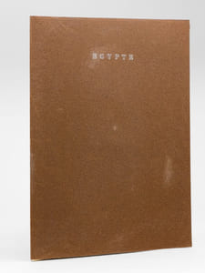 Egypte [ Le Temple de Khons - Le Temple d'Horus à Edfou - Dossier manuscrit d'un élève architecte de 2e classe de l'ERAB (Ecole Régionale d'Architecture de Bordeaux) en 1962 ]