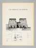 Egypte [ Le Temple de Khons - Le Temple d'Horus à Edfou - Dossier manuscrit d'un élève architecte de 2e classe de l'ERAB (Ecole Régionale ...