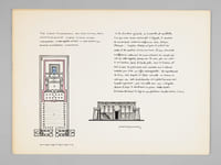 Egypte [ Le Temple de Khons - Le Temple d'Horus à Edfou - Dossier manuscrit d'un élève architecte de 2e classe de l'ERAB (Ecole Régionale d'Architecture de Bordeaux) en 1962 ]