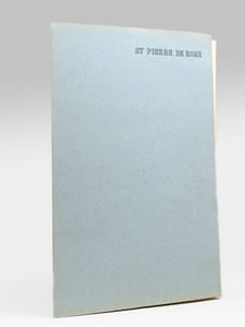 Saint Pierre de Rome [ Basilique Saint-Pierre - Dossier manuscrit d'un élève architecte de 1ère classe de l'ERAB (Ecole Régionale d'Architecture de Bordeaux) en 1961 ]