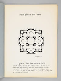 Saint Pierre de Rome [ Basilique Saint-Pierre - Dossier manuscrit d'un élève architecte de 1ère classe de l'ERAB (Ecole Régionale d'Architecture de Bordeaux) en 1961 ]