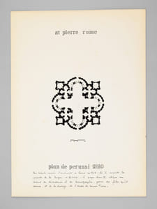Saint Pierre de Rome [ Basilique Saint-Pierre - Dossier manuscrit d'un élève architecte de 1ère classe de l'ERAB (Ecole Régionale d'Architecture de Bordeaux) en 1961 ]