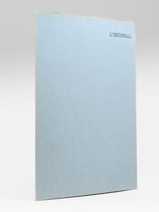 L'Escorial [ San Lorenzo et le Palais de l'Escurial - Dossier manuscrit d'un élève architecte de 1ère classe de l'ERAB (Ecole Régionale d'Architecture de Bordeaux) en 1961 ]