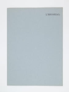 L'Escorial [ San Lorenzo et le Palais de l'Escurial - Dossier manuscrit d'un élève architecte de 1ère classe de l'ERAB (Ecole Régionale d'Architecture de Bordeaux) en 1961 ]
