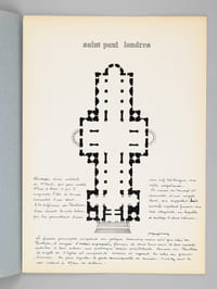Saint Paul et le Panthéon [ Cathédrale Saint Paul de Londres ; Le Panthéon à Paris - Dossier manuscrit d'un élève architecte de 1ère classe de l'ERAB (Ecole Régionale d'Architecture de Bordeaux) en 1961 ]