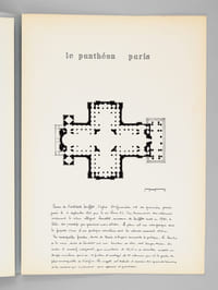 Saint Paul et le Panthéon [ Cathédrale Saint Paul de Londres ; Le Panthéon à Paris - Dossier manuscrit d'un élève architecte de 1ère classe de l'ERAB (Ecole Régionale d'Architecture de Bordeaux) en 1961 ]