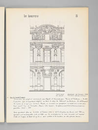 Les Tuileries et le Louvre [ Dossier manuscrit d'un élève architecte de 1ère classe de l'ERAB (Ecole Régionale d'Architecture de Bordeaux) en 1961 ]
