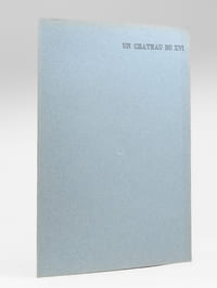Un Château du XVIe [ Le Château de Chambord - Dossier manuscrit d'un élève architecte de 1ère classe de l'ERAB (Ecole Régionale d'Architecture de Bordeaux) en 1961 ]