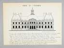 Un Château du XVIIe [ Le Château de Vaux-le Vicomte - Dossier manuscrit d'un élève architecte de 1ère classe de l'ERAB (Ecole Régionale d'Architecture ...