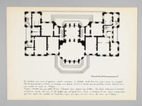 Un Château du XVIIe [ Le Château de Vaux-le Vicomte - Dossier manuscrit d'un élève architecte de 1ère classe de l'ERAB (Ecole Régionale d'Architecture de Bordeaux) en 1961 ]