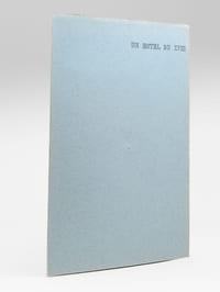 Un Hôtel du XVIIIe [ Hôtel de Salm par Rousseau rue de Lille à Paris - Dossier manuscrit d'un élève architecte de 1ère classe de l'ERAB (Ecole Régionale d'Architecture de Bordeaux) en 1961 ]