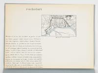 Une ville créée au XVIIe : Rochefort [Dossier manuscrit d'un élève architecte de 1ère classe de l'ERAB (Ecole Régionale d'Architecture de Bordeaux) en 1961 ]