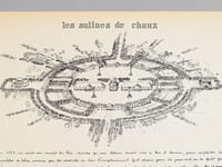 Une ville créée au XVIIIe : Les Salines de Chaux [ Dossier manuscrit d'un élève architecte de 1ère classe de l'ERAB (Ecole Régionale d'Architecture de Bordeaux) en 1961 ]