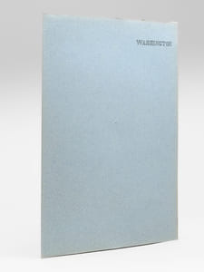Washington [ Ville de Washington par Pierre L'Enfant - Dossier manuscrit d'un élève architecte de 1ère classe de l'ERAB (Ecole Régionale d'Architecture de Bordeaux) en 1961 ]