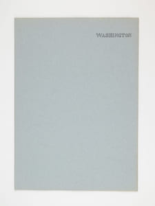 Washington [ Ville de Washington par Pierre L'Enfant - Dossier manuscrit d'un élève architecte de 1ère classe de l'ERAB (Ecole Régionale d'Architecture de Bordeaux) en 1961 ]