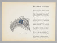 Deux Parcs [ Les Buttes Chaumont - Parc de Versailles - Dossier manuscrit d'un élève architecte de 1ère classe de l'ERAB (Ecole Régionale d'Architecture de Bordeaux) en 1961 ]