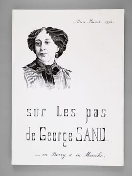Sur les Pas de George Sand en Berry et en Marche [ Edition originale - Livre dédicacé par l'auteur ]. BUVAT, Pierre ; [ MIOT, Jean ]