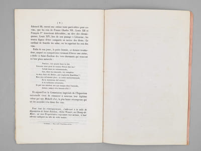 Les Vins de Saint-Emilion (Gironde) à l'Exposition Universelle de 1867 - Médaille d'Or [ Edition originale ]