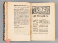 Les Nombres, traduits en françois avec l'Explication du sens littéral & du sens spirituel, tirée des Saints Pères & des Auteurs Ecclésiastiques [suivi de : ] Le Deutéronome, traduit en françois avec l'Explication du sens littéral & du sens spirituel, tirée des Saints Pères & des Auteurs Ecclésiastiques. 
