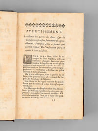 Les Deux Premiers Livres des Rois, traduits en françois avec une Explication tirée des Saints Pères & des Auteurs Ecclésiastiques.  [suivi de : ] Les Deux Derniers Livres des Rois, traduits en françois avec une Explication tirée des Saints Pères & des Auteurs Ecclésiastiques. 