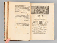 Job, traduit en françois avec une Explication tirée des Saints Pères & des Auteurs Ecclésiastiques.