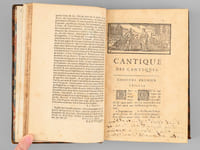 Cantique des Cantiques traduit en françois avec une Explication tirée des Saints Pères & des Auteurs Ecclésiastiques.
