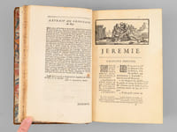 Jérémie traduit en françois avec une Explication tirée des Saints Pères & des Auteurs Ecclésiastiques [ Suivi de :] Baruch