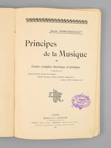 Principes de la Musique par Amélie André-Gédalge Cours complet, Théorique et pratique [ Second livre : Exemples ]