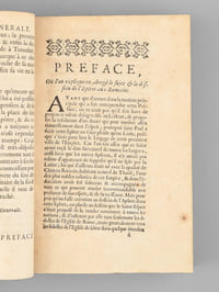 Epistres de Saint Paul (3 Tomes sur 4 ) Tome I : Epistre de Saint Paul aux Romains ; II : Epistres de Saint Paul aux Corinthiens ; III : Epistres de Saint Paul aux Galates, Ephésiens, Philippiens, Colossiens, & Thessaloniciens. Traduites en françois avec l'Explication du sens littéral & du sens spirituel, tirée des Saints Pères & des Auteurs Ecclésiastiques.
