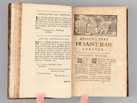 L'Apocalypse traduite en françois avec une Explication tirée des Saints Pères & des Auteurs Ecclésiastiques