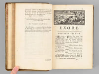 L'Exode et le Lévitique, traduits en françois avec une Explication tirée des Saints Pères & des Auteurs Ecclésiastiques.