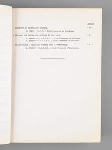Eléments de Techniques Balistiques et Spatiales. Bordeaux 1972