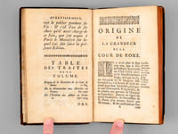 Origine de la Grandeur de la Cour de Rome : Et de la Nomination aux Evêchés et aux Abbaïes de France