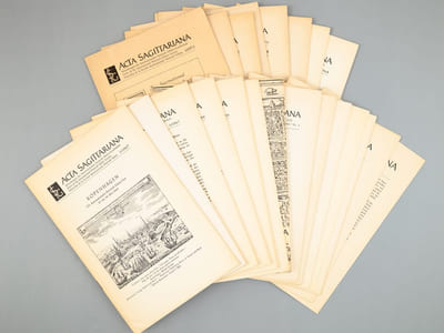 Acta Sagittariana , news of the International Heinrich Schutz-Gesellschaft - set of 24 issues , 1963 n.1 to 1/1973