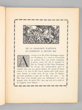 La Légende du Roi Arthur et de Chevaliers de la Table Ronde d'après les textes anciens.. ARNOUX, Alexandre ; RACKHAM, Arthur