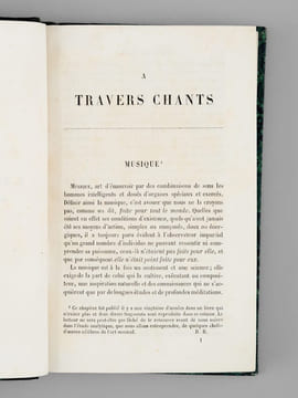 A travers Chants. Etudes musicales, adorations, boutades et critiques [ Edition originale ]. BERLIOZ, Hector