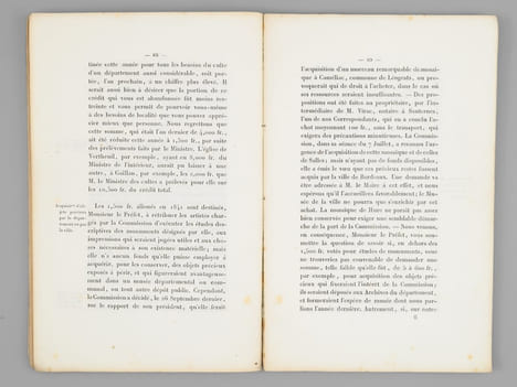 Commission des Monuments et Documents Historiques de la Gironde. Rapport présenté à Monsieur le Baron Sers. Préfet de la Gironde, le 21 août 1841 [ ...
