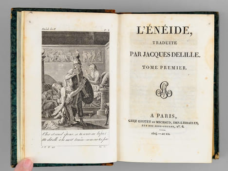Oeuvres de Jacques Delille (15 Volumes) [ Contient : ] L'Enéide, traduite par Jacques Delille (4 Tomes - Complet) ; Paradis Perdu de J. Milton traduit ...