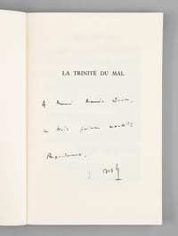 La Trinité du Mal ou réquisitoire pour servir au procès posthume de Lénine, Trotsky, Staline [ Livre signé par l'auteur ]