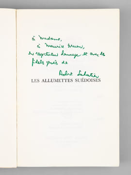[ Série le roman d'Olivier, trois livres signés par l'auteur ] Les allumettes suédoises ; Trois sucettes à la menthe ; Les noisettes sauvages. ...