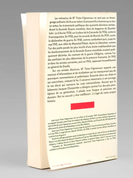 Des Républiques, des Justices et des Hommes. Mémoires [ Livre dédicacé par l'auteur ]. TIXIER VIGNANCOUR, Jean-Louis