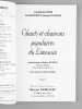 Chants et chansons populaires du Limousin. Tome I. CHEZE, Jean-Baptiste ; BRANCHET, Léon ; PLANTADIS, Johannès ; JOUDOUX, Robert