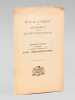 Etude de la Question du Désarmement et de la Sécurité Internationale. Discours prononcé le vendredi 22 septembre 1933 par les FF... Caquelin, ...